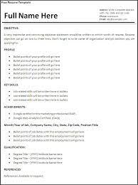 Export your new resume, cv or application letter in one of the available formats. Job Resume Format Free Word Templates