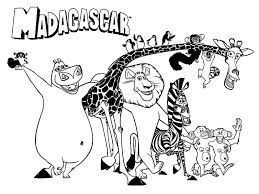A imagem selecionada abrirá no tamanho original; Desenhos De Personagens De Madagascar 2 Para Colorir E Imprimir Colorironline Com