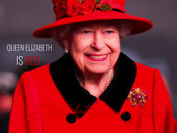 Queen Elizabeth Red Blue Yellow Green Meme