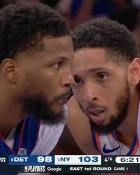 THE KNICKS TAKE GAME 1 IN MSG OVER THE PISTONS after a AMAZING 4th quarter  from Cam Payne. 1-0 #knicks