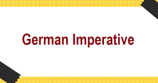 Kalimat imperatif adalah kalimat yang di dalamnya mengandung sebuah perintah ataupun ajakan. Bentuk Imperatif Dalam Bahasa Jerman Paulin Blog
