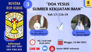 Novena roh kudus hari ke 7. Novena Roh Kudus Hari Ke 3 Youtube