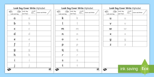 Present perfect or past simple. Lowercase Letter Formation Alphabet Look Trace And Write Worksheet