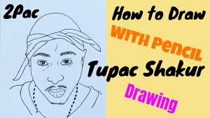 How to draw tupac easy drone fest / how to draw tupac drone fest : How To Draw Tupac With A Pencil For Beginners 2pac Drawing Easy Youtube