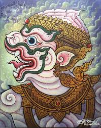 plabpluengsgallery artwork artlover artgallery kunsthandwerk thaiart hanuman hinduism art acrylmalerei acrylpainting p บรรพศ ลป ศ ลปะเคลต ก ภาพวาด