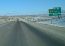 Elk mountain is a peak at the northern end of the medicine bow mountains.it is 7 miles (11 km) southwest of the town of elk mountain, wyoming and roughly 38 miles (61 km) from rawlins, wyoming.the mountain is the area's most visible feature. Wyoming Aaroads Interstate 80 Eastbound Carbon County