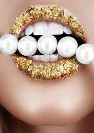 Pin By Dilek Uluman On Glam Gold Lips Glitter Lips Lip Art