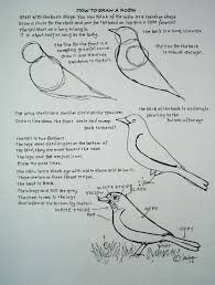 Bird With Red Triangle On Back Of Head How To Draw Worksheets For The Young Artist How To Draw A Robin Bird Drawing Worksheet For A Young Artist Bird Drawings Drawings Art Worksheets
