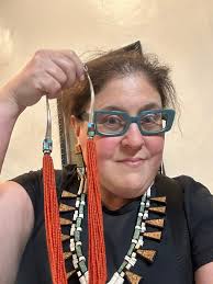 Two incredible Charles Loloma bracelets at @denverartmuseum #charlesloloma  #mastodon #silversmith #marksublette #medicinemangallery