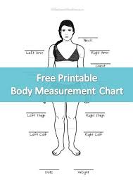 Free Printable Body Measurement Chart Perfect For Tracking