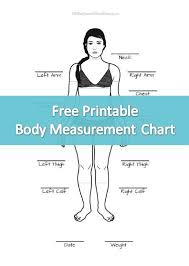 free printable body measurement chart perfect for tracking