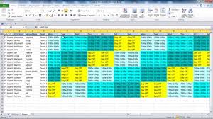 As you edit your schedule, your changes automatically save but your team won't see them until the schedule's shared out. Creating Your Employee Schedule In Excel Youtube