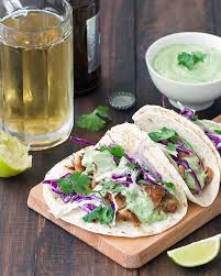 Fish tacos scream sunshine and springtime. Blackened Fish Tacos With Avocado Sauce Recipe Fish Tacos Avocado Sauce Blackened Fish Tacos