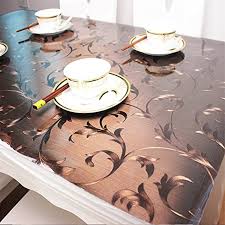 Ostepdecor 42 Wide Custom Waterproof Pvc Protector For Table Desk Table Pads Table Covers With Multi Size Available Table Cloth Table Pads Plastic Tablecloth