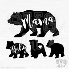 Download Bear Svg Bear Svg Bundle Mama Bear Svg Papa Bear Svg With Etsy Mama Bear Tattoos Baby Bear Tattoo Bear Tattoos