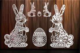 Download Layered 3d Bunny Mandala Svg Design Layered Svg Cut File