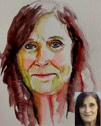 My watercolor from a still photo from Tim. Thank you!