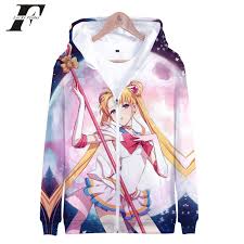 Notify me when this product is available: Sailor Moon 3d Zipper Oversize Hoodie Sweatshirt Women Kawaii Anime Clothes Long Sleeve Zipper Streetwear Casual Plus Size 2019 Buy At The Price Of 12 69 In Aliexpress Com Imall Com