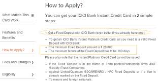 Instead go for line of credit example : 6 Facts To Know Before You Apply For Credit Card In India