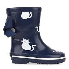 Jacadi Blue 100 Rubber Printed Rain Boots Melijoe Com