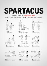 4/4/2016 7 comments from men's health, this is a great workout. Spartacus Workout Printable