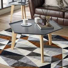 The most common feature for coffee tables is solid wood. Furniture Of America Vidor Mid Century Modern Hexagon Coffee Table Gray Walmart Com Walmart Com