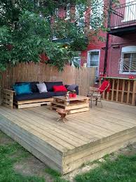 Patio Palets Pallet Patio Decks Outdoor Flooring Pallet Patio