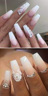 32 Most Beautiful Bridal Wedding Nails Design Ideas For Your Big Day Elegantweddinginvites Com Blog Bridal Nails Designs Pink Wedding Nails Wedding Acrylic Nails