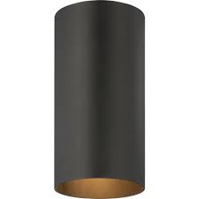 Volume Lighting 1 Light Indoor Or Outdoor Black Aluminum Flush Mount Cylinder Ceiling Fixture 9616 5 The Home Depot Ceiling Fixtures Volume Lighting Simple Lighting