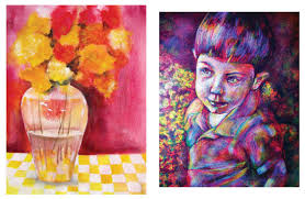 Combined with watercolor, the contrast between glowing transparency and the flat, velvety texture of gouache adds an interesting vibrancy to your mixed media painting. Painting With Mixed Media Learn Techniques To Combine Various Media With Paint Art Is Fun