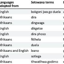 Pdf Influence Of Sepitori On Standard Setswana Of Its Home Language Learners At Three Tshwane Townships