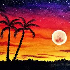 Cool drawing,it made me have a sense of nostalgia.good times. Prabudbz Art Easy Sunset Oil Pastel Drawing For Beginners Prabudbz Art Facebook