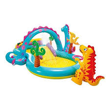 Intex 57135np Centre De Jeu Aquatique Gonflable Dinoland Play Center Modele Assorti Avec Et Sans Volcan Multico En 2020 Piscine Pour Enfant Jeux Aquatiques Gonflable
