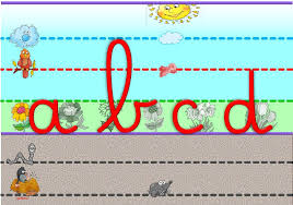 Frise alphabet murale à imprimer pour la classe, comprenant 4 écritures (scriptes et cursives, en majuscules et minuscules) Ipotame Tame Lettres Alphabet Minuscules Et Majuscules Lignes Seyes
