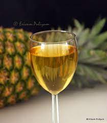 Let's make real wine from pineapples! Erivum Puliyum Pineapple Peel Wine Homemade Step By Step Pics