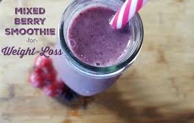 weight loss with a mixed berry smoothie
