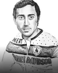 Just a typical “On any Sunday” at the Lawwill house today! Merts friend  Mike Gorrono who happens to be a very talented pencil artist brought a crew  from his riding group 40plusvintagegroup