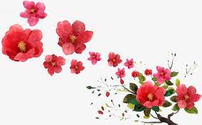 Falling Flowers Falling Flowers Red Png Transparent Clipart Image And Psd File For Free Download Fall Flowers Flowers Trendy Flowers