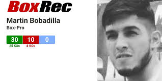 BoxRec: Martin Bobadilla