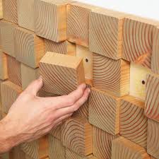 4x4 Douglas Fir Wall Wood Wall Design Wall Design Wood Blocks