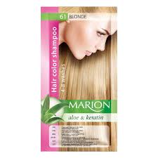 For color treated blondes & browns with highlights. Marion Hair Color Shampoo In Sachet Lasting 4 8 Washes 61 Blonde Buy Online In Dominica At Dominica Desertcart Com Productid 49712266