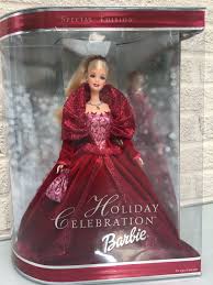 2002 Special Edition Holiday Celebration Barbie Doll Mattel In 2020 Holiday Barbie Collection Holiday Barbie Dolls Christmas Barbie