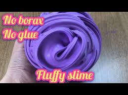 Learn to make glitter slime with only 2 ingredients! Must Try Real Diy Fluffy Slime Without Glue No Borax No Cornstarch No Shaving Cream Fluffy Slime Recipe Diy Fluffy Slime Fluffy Slime Without Glue