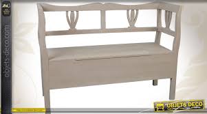 Banc D Interieur En Bois Avec Coffre Sous Assise Gris Rose Le bois, en contact avec la terre, a été rongé pour éviter toute attaque parasitaire ultérieure, badigeonner copieusement l'intérieur et l'extérieur du coffre avec un produit insecticide et fongicide. banc d interieur en bois avec coffre sous assise gris rose
