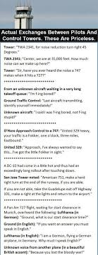 Priceless Conversation Between The Control Tower And The Pilots Funny Airport Pilot Humor Aviation Humor