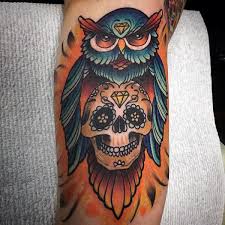 Owl skull tattoo flash by dickstarr on deviantart. The 110 Best Skull Tattoos For Men Improb