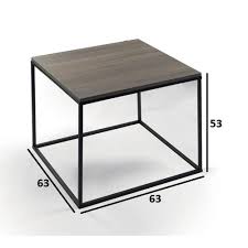 Canapé d'angle, cuir, pièce intermédiaire. Bouts De Canapes Meubles Et Rangements Bout De Canape Carre Mimi Plateau Coloris Noyer Inside75