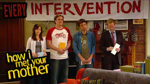 How i met your mother starred josh radnor as ted mosby, jason segel as marshall eriksen, cobie smulders as robin scherbatsky, alyson hannigan as lily aldrin and neil patrick harris as barney stinson. Every Intervention How I Met Your Mother Youtube