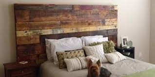 Making a padded headboard yourself allows you to choose the color, pattern, size, and overall style. Fabulous Rustic Headboard Made Out Of Pallets It S So Unique Easy To Make