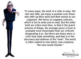 Maybe you would like to learn more about one of these? What Entitles You To Be A Critic Movie Quotes Inspirational Quotes Quotes Disney